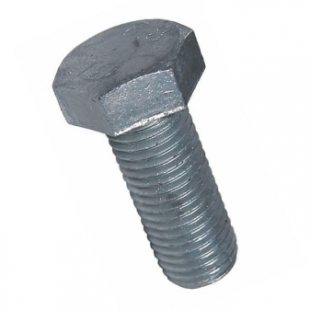 M8 x 25mm HDG Hex Head Set Screw Grade 8.8